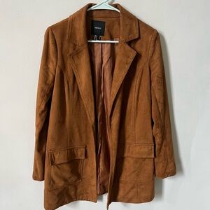 Faux Suede Coat